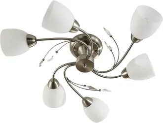Lindby L&aacute;mpara De Techo tatas En Gris Vidrio - Lindby