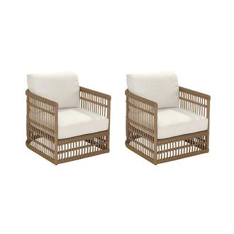 Ballard Designs Suzanne Kasler Harbour 2-Piece Lounge Chair Set - Ballard Designs