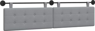 vidaXL Cabecero Colgante Gris Claro Tela Vidaxl