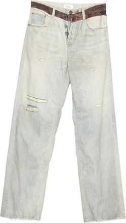 Haikure Bonnie Printed-belt Trousers