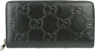 Gucci Black Leather Long Wallet (Bi-Fold) (Pre-Owned)