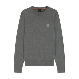 HUGO BOSS Truien & Vesten, Heren, Grijs, L, Katoen, Kanovano Pullover