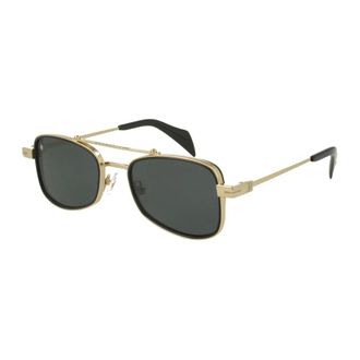John Richmond Accessoires, Heren, Geel, ONE Size, Zonnebril met dubbele brug