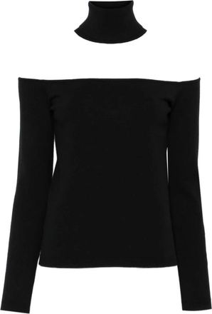 Semicouture Truien & Vesten, Dames, Zwart, M, Zwarte Sweater Collectie