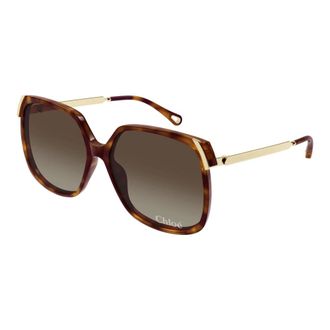 Chloé Sunglasses, female, Brown, Size: 60 MM Sunglasses