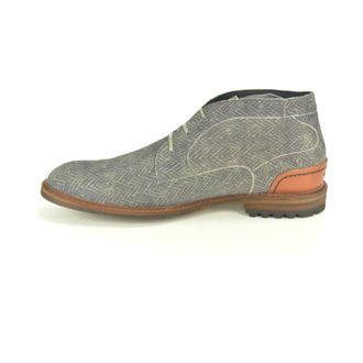 Floris Van Bommel Grijs Print Bott. N. - Heren - Schoenen - Grijs - Maat: 41 1/2 EU