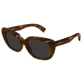 Saint Laurent 857 Zonnebril - Dames - Accessoires - Bruin - Maat: 53 MM Zijde