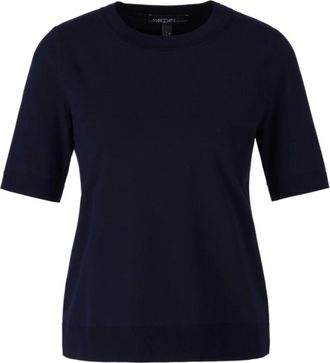 Marc Cain Trui met ronde hals - Dames - Truien - Blauw - Maat: XS Viscose