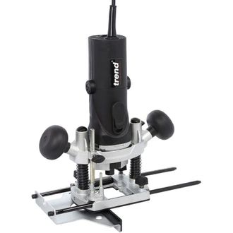 Trend Router 850W 8mm a velocit&agrave; variabile 230V EU, profondit&agrave; di immersione 35mm, funzione di spegnimento integrata, T4EK/EURO