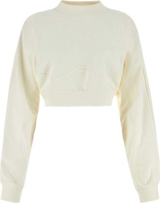 Off-white Ivory Cotton Oversize Sweatshirt