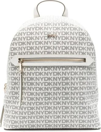 DKNY Dkny, Tassen, Dames, Beige, ONE Size, Leer, Beige Rugzak voor Vrouwen
