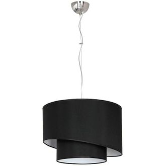 Dmora L&aacute;mpara Colgante Ollastra, Estructura De Tela, Negra