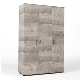 OEM Kit Armadio 3 Ante 120x52x205 Cm Rovere Plat.k355