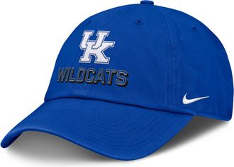 Nike Kentucky On-Field Club Gameday Nike Mens College Adjustable Hat in Blue | NC014EVNKY-MBJ