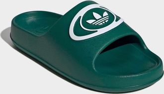 adidas Badesandale ADIDAS ORIGINALS ADILETTE 00S BADESCHLAPPEN, Herren, Gr. 40,5, collegiate gr&uuml;n, ftwr wei&szlig;, none, Synthetik, Schuhe Badesandale, Badelatsch