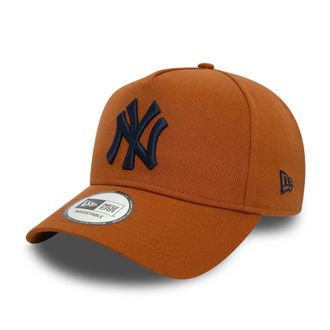 New Era MLB Baseball Cap New York Yankees Adjustable Snapback NY Team Logo Trucker hat Brown
