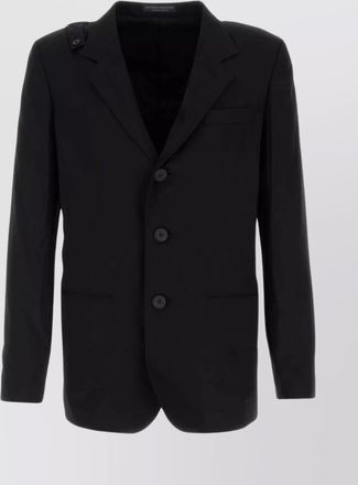 Yohji Yamamoto tailored wool blazer notch lapel
