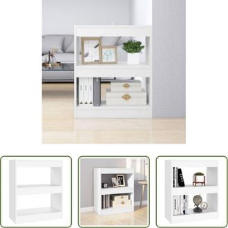 vidaXL vidaXL Scaffale - Libreria/Divisorio Bianco 60x30x72 cm