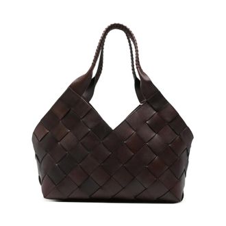 Dragon Diffusion Tote Bags, female, Brown, Size: ONE SIZE Castello Woven Bag