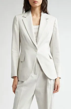 【関送込】ELEVENTY◆LINEN BLAZER Eleventy Linen Blazer | White | FARFETCH ID