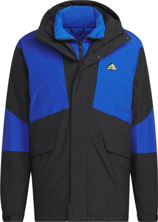 adidas Snow Sport-Inspired 3-In-1 Down Jacket Black Blue IU2676
