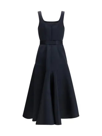 P.A.R.O.S.H. Satin Dress - Navy