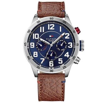 Tommy Hilfiger 1791066 Mens Watch - Brown Leather - One Size