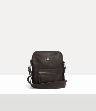 Vivienne Westwood Jackson Crossbody Satchel Leather Dark-brown