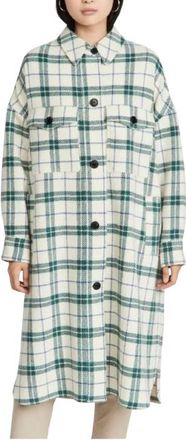 Isabel Marant Etoile Green Tartan Fontia Coat Size XS