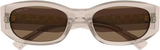 Gucci Sunglasses Gg2068 Sa 003 Beige/Brown Woman
