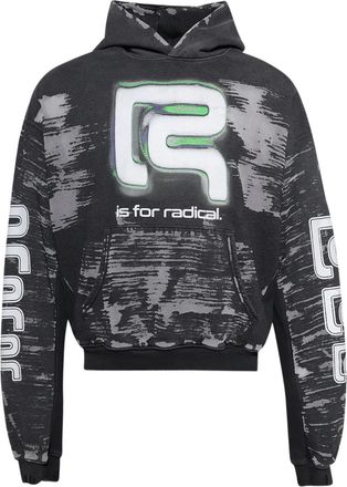RRR123 Hoodie met print - Grijs