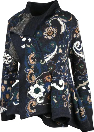 sacai Truien & Vesten, Dames, Veelkleurig, L, Wol, Gebreid jack