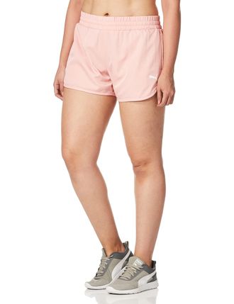 Puma Womens Active 4 Woven Shorts, Bridal Rose, Large