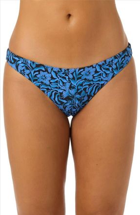 O'Neill OG Rockley Seersucker Hipster Bikini Bottoms in Black at Nordstrom, Size X-Small