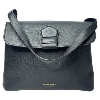 Burberry Pre-owned Womens Medium Camberley Shoulder Bag in Black Leather - One Size