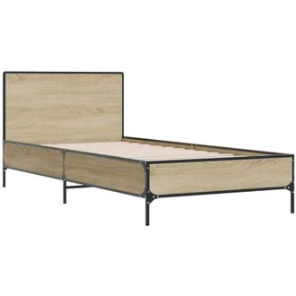 vidaXL Bed Frame without Mattress Sonoma Oak 90x200 cm Vidaxl