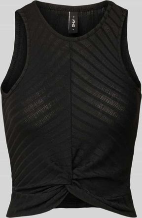 Only Slim Fit Tank Top mit Wickeloptik Modell SANDY in Black, Gr&ouml;&szlig;e S