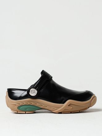 Fendi Sabot Lab Fendi in pelle spazzolata