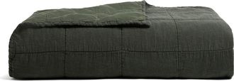 Parachute Linen Box Quilt in Evergreen at Nordstrom, Size King