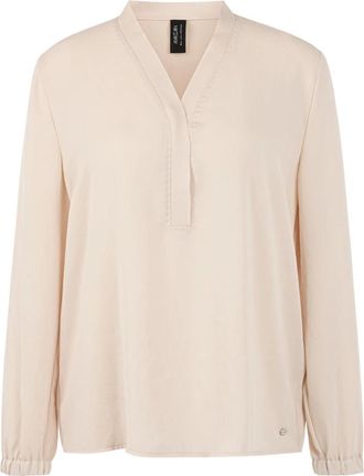 Marc Cain L&auml;ssig weite Bluse - Dames - Blouses - Wit - XL - Polyester - Overhemden