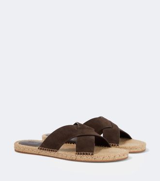 Ermenegildo Zegna Suede espadrille sandals