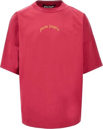 Palm Angels T-shirt con logo - Rosa