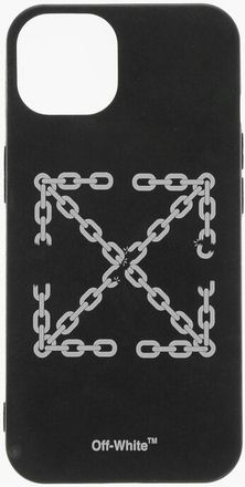 Off-white PVC Cover for iPhone 12/12 Pro with Arrown Chain Print size One Size