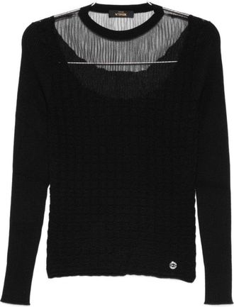 Twin-Set Classic Black Sweater With Timeless Silhouette