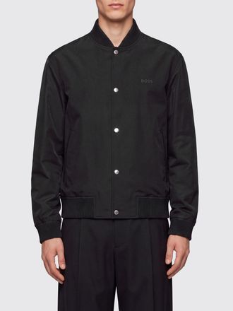 HUGO BOSS Bomber Varsity in tessuto tecnico con colletto bomber e chiusura con bottoni