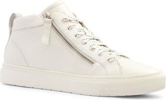 FRANKiE4 Morgan Mid Top Sneaker in White Tumbled at Nordstrom, Size 8.5