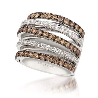 Le Vian Ladies Euphoria Chocolate Rings set in 14K Vanilla Gold