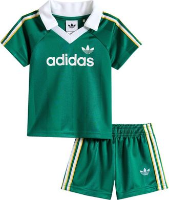 adidas Archive Soccer Jersey & Shorts Set in Bold Green at Nordstrom, Size 18M
