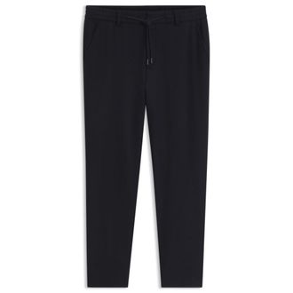 BOSS Tapered-fit performance pants in virgin wool
