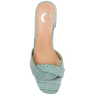 Journee Collection Perette Slide Green PERETTE-GRN Womens